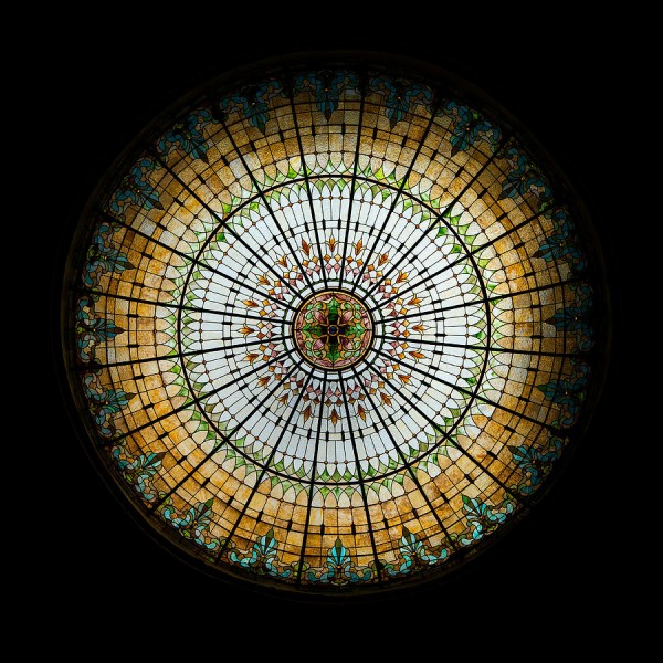 Tiffany style dome design Stained glass dome