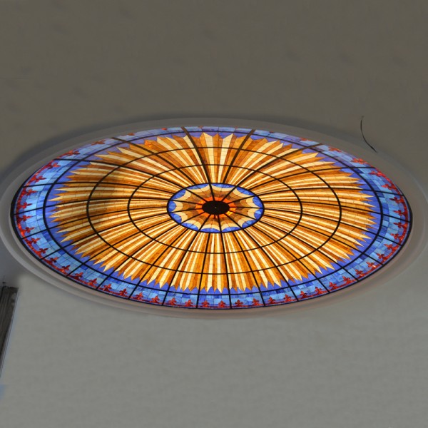 Interior decor dome stained glass dome