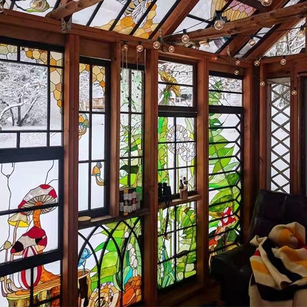 Prefabricated family stained glass windows
