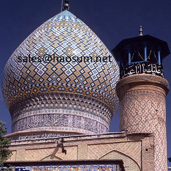 HAOSUM Mosque Style Building Outside Decorative Roof steel structure Mosque Dome GRC Cement Dome