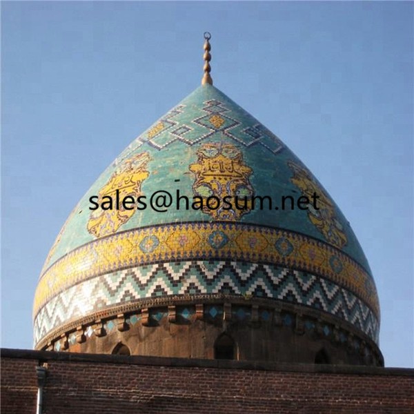 FoShan HAOSUM prefab light steel structure aluminum roof mosque dome construction 