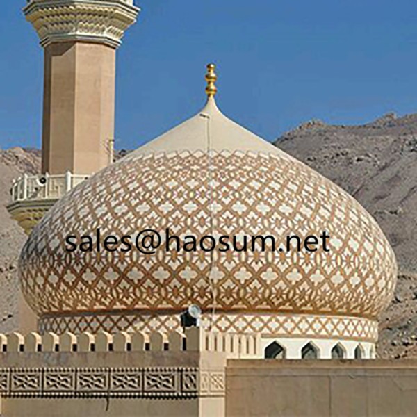FoShan HAOSUM Custom Muslim style Mosaic steel structure of the mosque dome