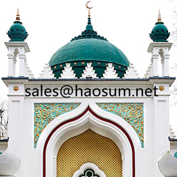 FoShan HAOSUM High quality steel structure mosque aluminum dome panel 