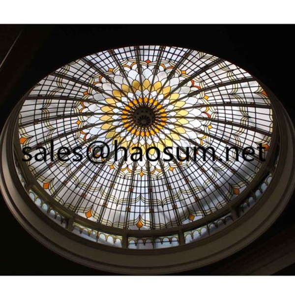 FoShan HAOSUM Professional tiffany style stained glass dome
