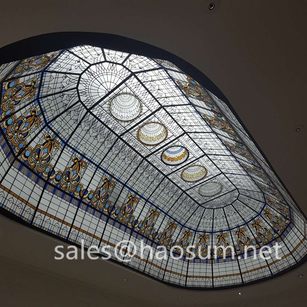 FoShan HAOSUM Tiffany stained glass interior dome 