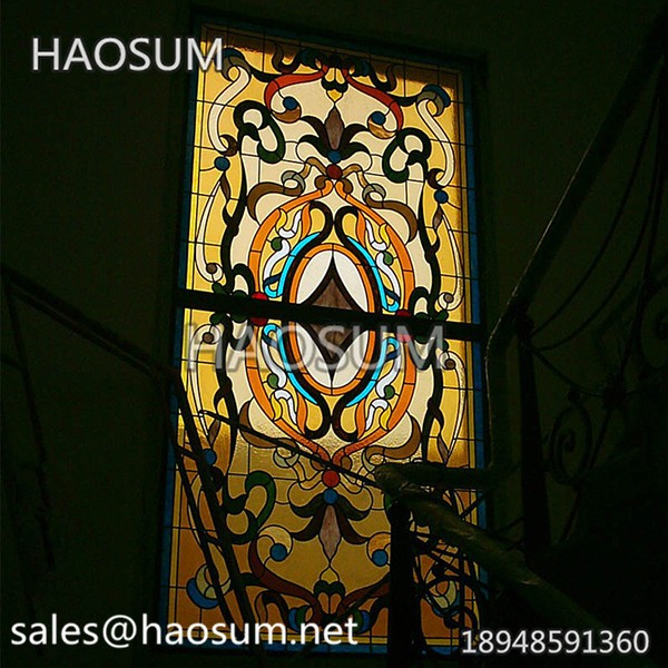  FoShan HAOSUM Double glazed stained glass window
