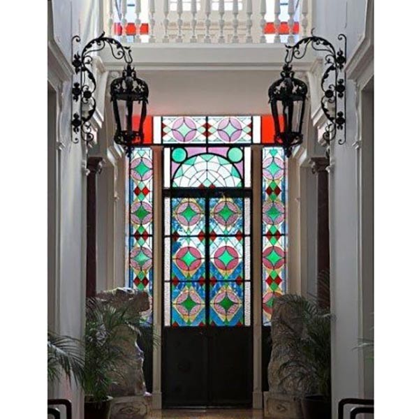 Fire proof Heatproof obscure stained insulating glass window for decoration