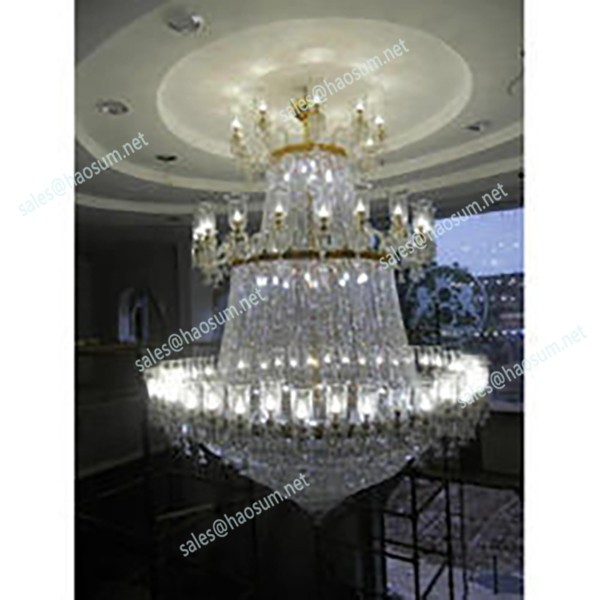 Modern decorative ceiling spiral stained glass chandelier