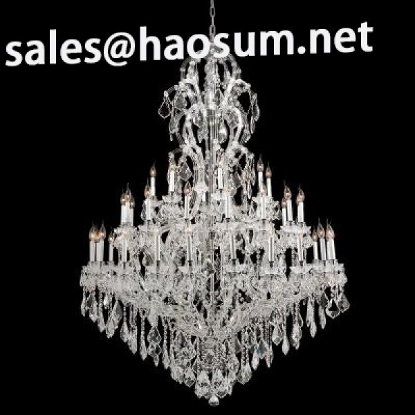 59 Inch Round 48 Lights Large Maria Theresa Chandelier