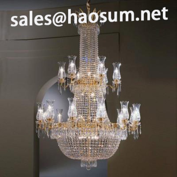 Big foyer lighting crystal chandelier