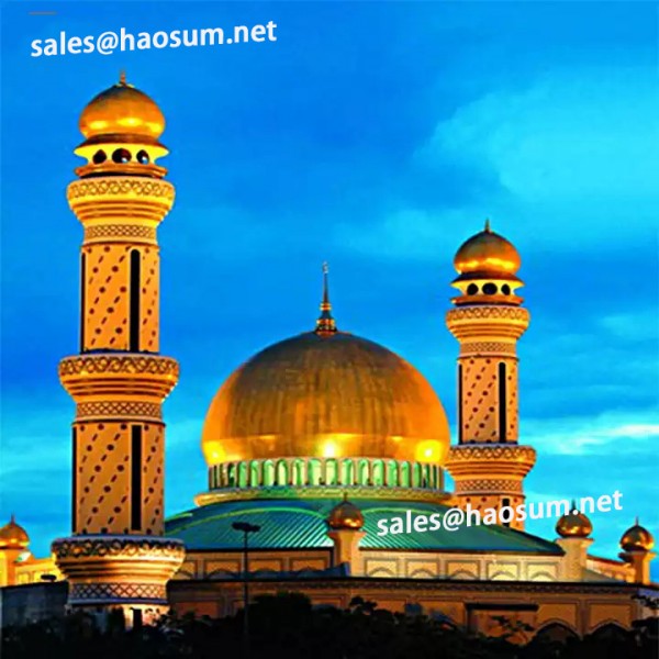 3mm mosque building roof aluminum dome panel