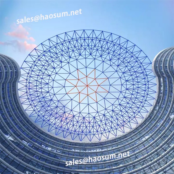 Modern Design Space Frame Steel Structure Roof Mosque Dome