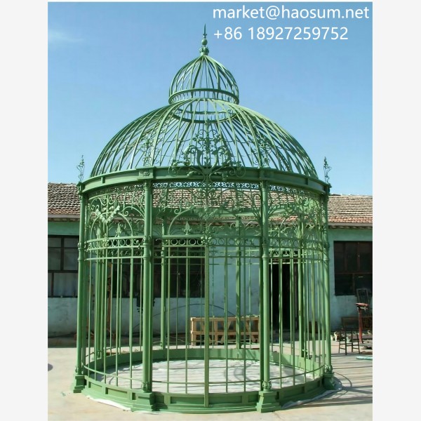 Garden decorative large iron frame gazebo for sale