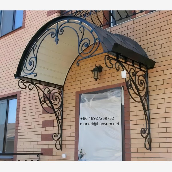 Creative Unique Designs For Wrought Iron And Laser Cutting Canopy Awning