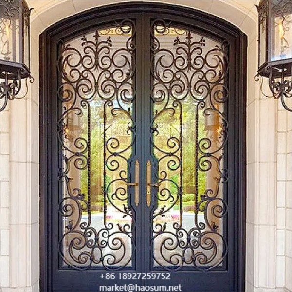 American wrought iron entry double door wrought iron doors double exterior wrought iron door for home