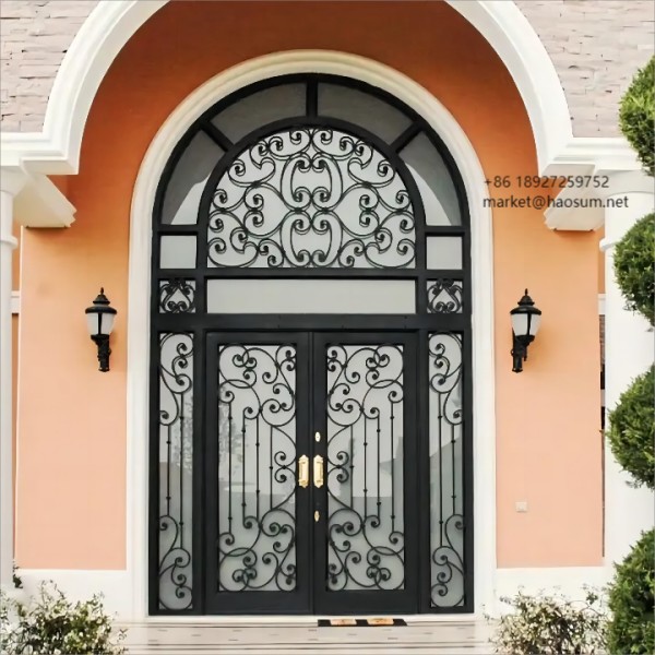 Wrought iron gate forged door with the best heat preservation effect